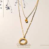 VINOOS Schmuckkollektion aus Weinglas - HALSKETTE SONNE