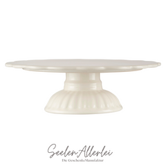 Produktfoto von der Tortenplatt von IB Laursen in der Farbe buttercream vor weißem Hintergrund