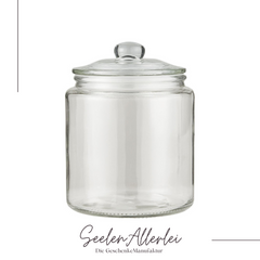 Vorratsglas Iblaursen auf weißem Hintergrund