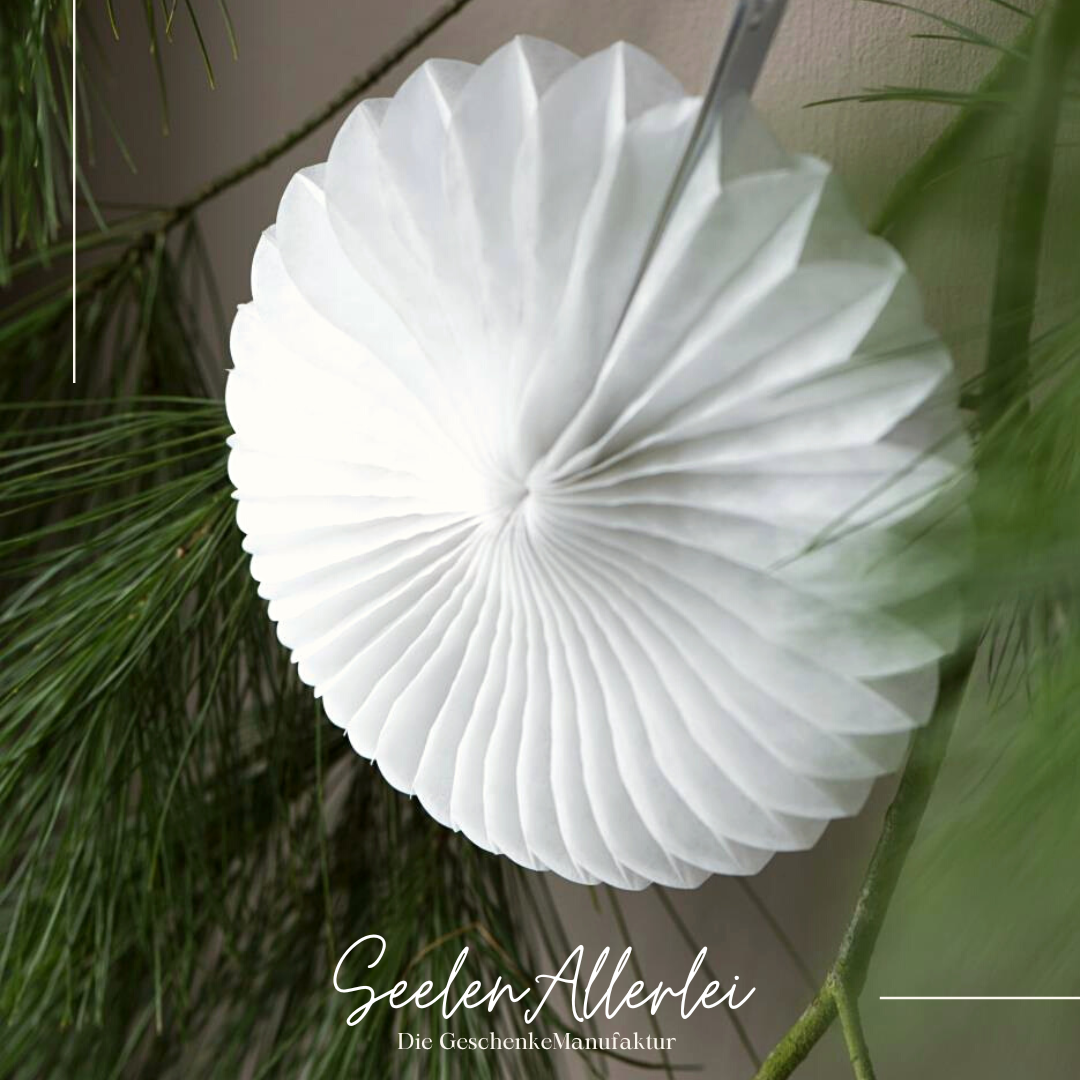 PAPIER Ornamente rund in 2 Größen