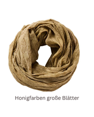 Herbstlicher Halstuch/Schal 100% Baumwolle braun