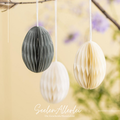 OSTEREIER aus Papier mit Mangetverschluss