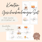 Karten & Geschenkanhänger Set DIY HerzensMensch