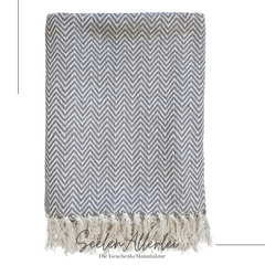 Einzelaufnahme Plaid vor weißem Hintergrund