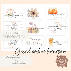 Karten & Geschenkanhänger Set DIY HerzensMensch