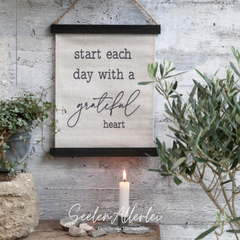 Leinwand zum Hängen mit Spruch