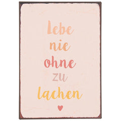 METALLSCHILD | verschiedene Sprüche