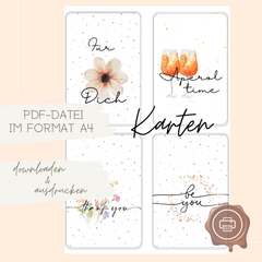 Karten & Geschenkanhänger Set DIY HerzensMensch