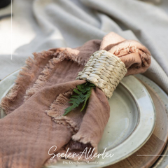 SERVIETTENRING aus Geflecht