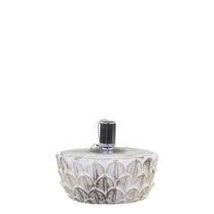 Vittel Öllampe mit zartem Goldmuster