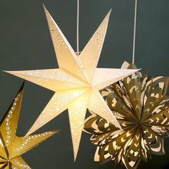 LEUCHTSTERNE zum Aufhängen ins Fenster