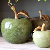 Keramik Deko Apfel in 2 Größen
