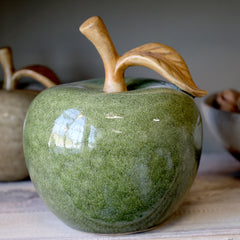 Keramik Deko Apfel in 2 Größen