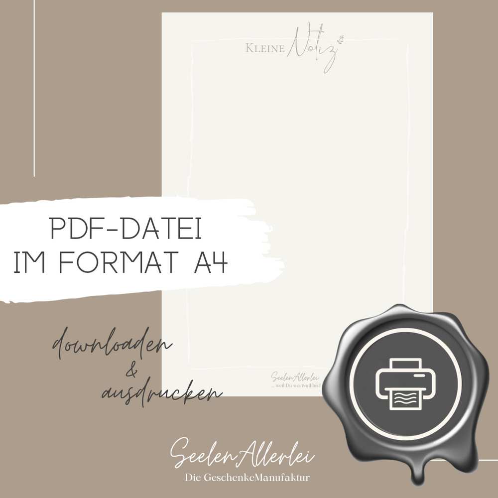Foto vom Downloadbaren Artikel Kleine Notiz im PDF Format
