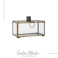 Produktansicht der Glasbos in messing auf weißem Hintergrund