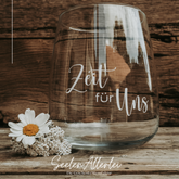 Personalisiertes Windlicht SOULBOWL mit der Aufschrift "Zeit für Uns" als besonderes Deko-Geschenk