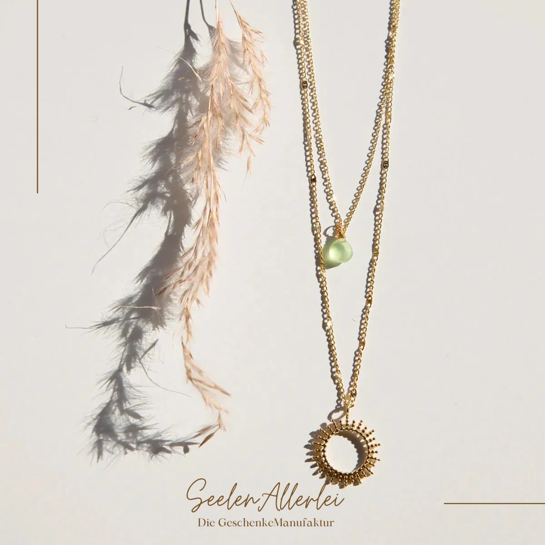 VINOOS Schmuckkollektion aus Weinglas - HALSKETTE SONNE