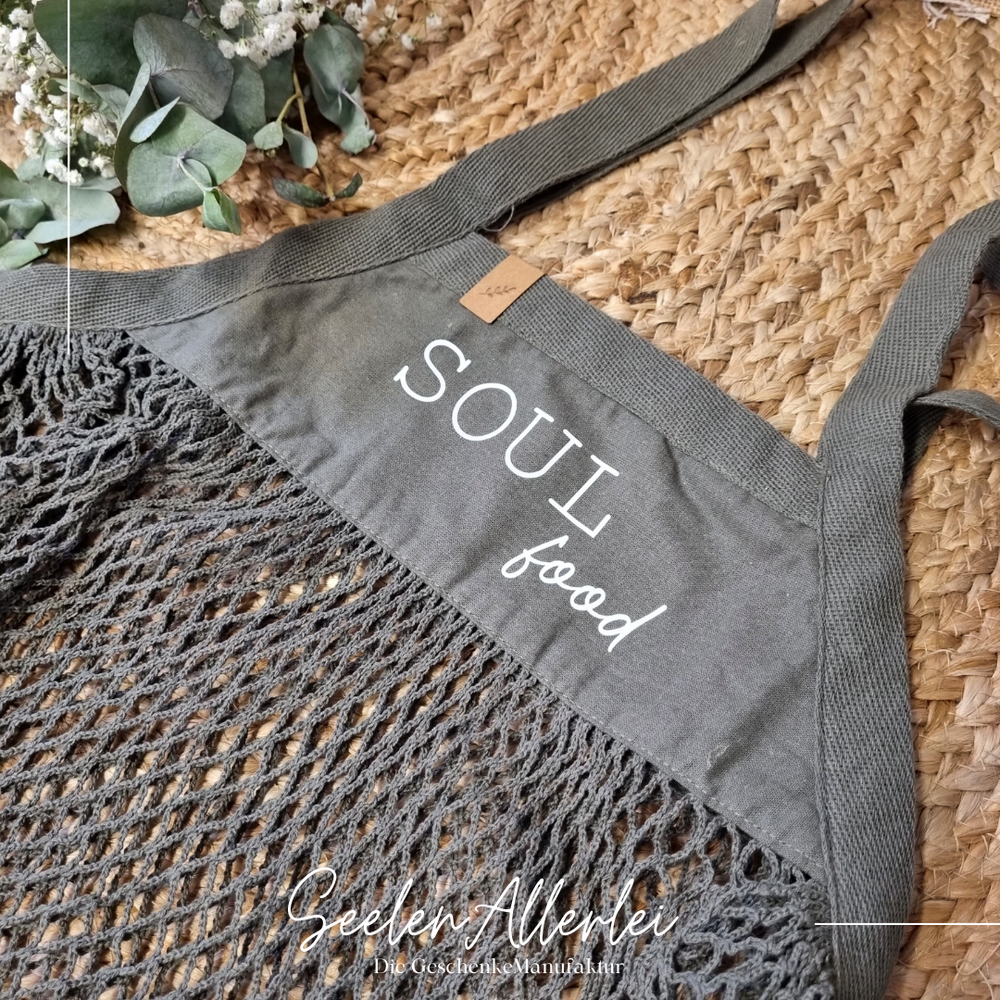 Soulfood Einkaufsnetz olive