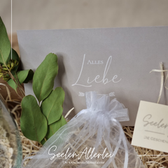 Detailaufnahme der Karte mit der Aufschrift alles Liebne 