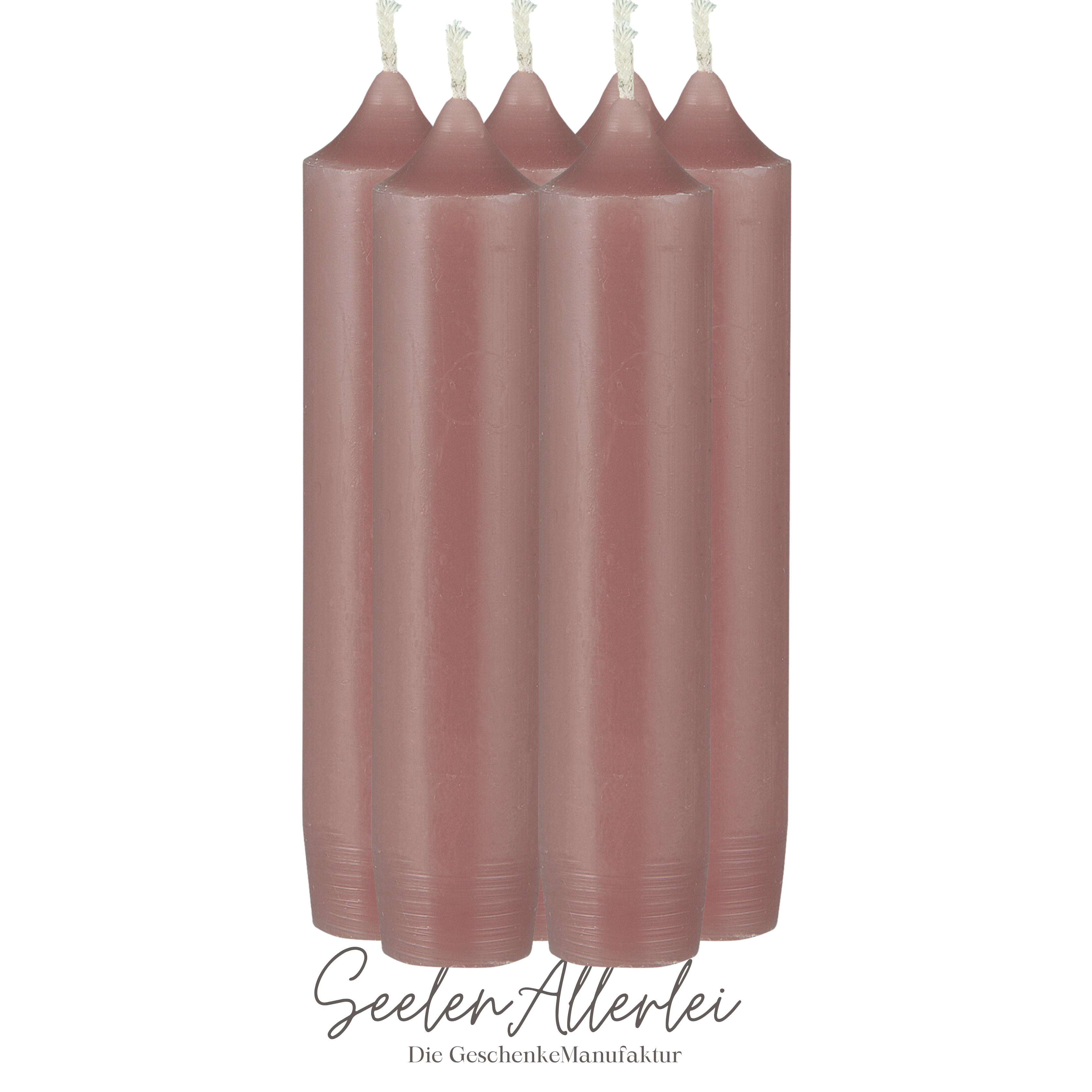 Stabkerzen 11cm in der Farbe coral almond