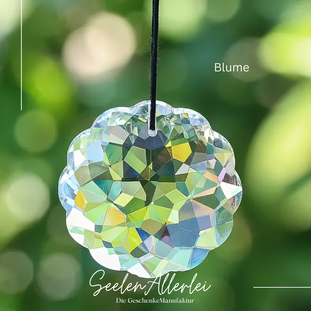 SONNENfänger mit Blumenperle verschiedene Farben