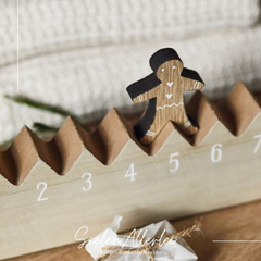 Detailaufnahme Lebkuchenmännchen vom Adventskalender von iblaursen