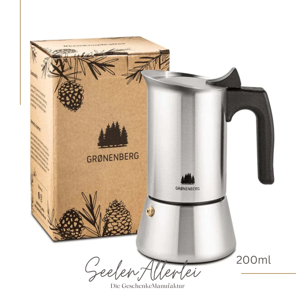 Espressokocher von Groenenberg 200ml auf weißem Hintergrund