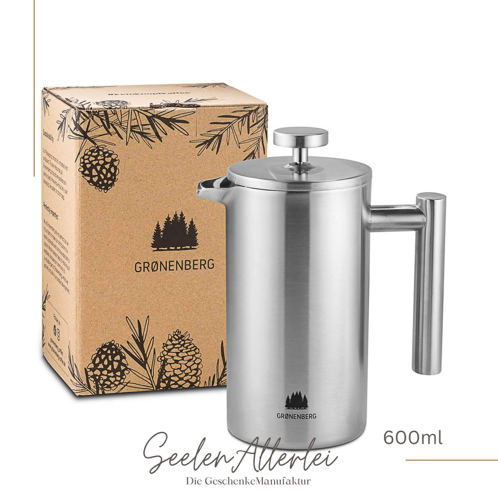 French Press 600ml von Groenenberg auf weißem Hintergrund