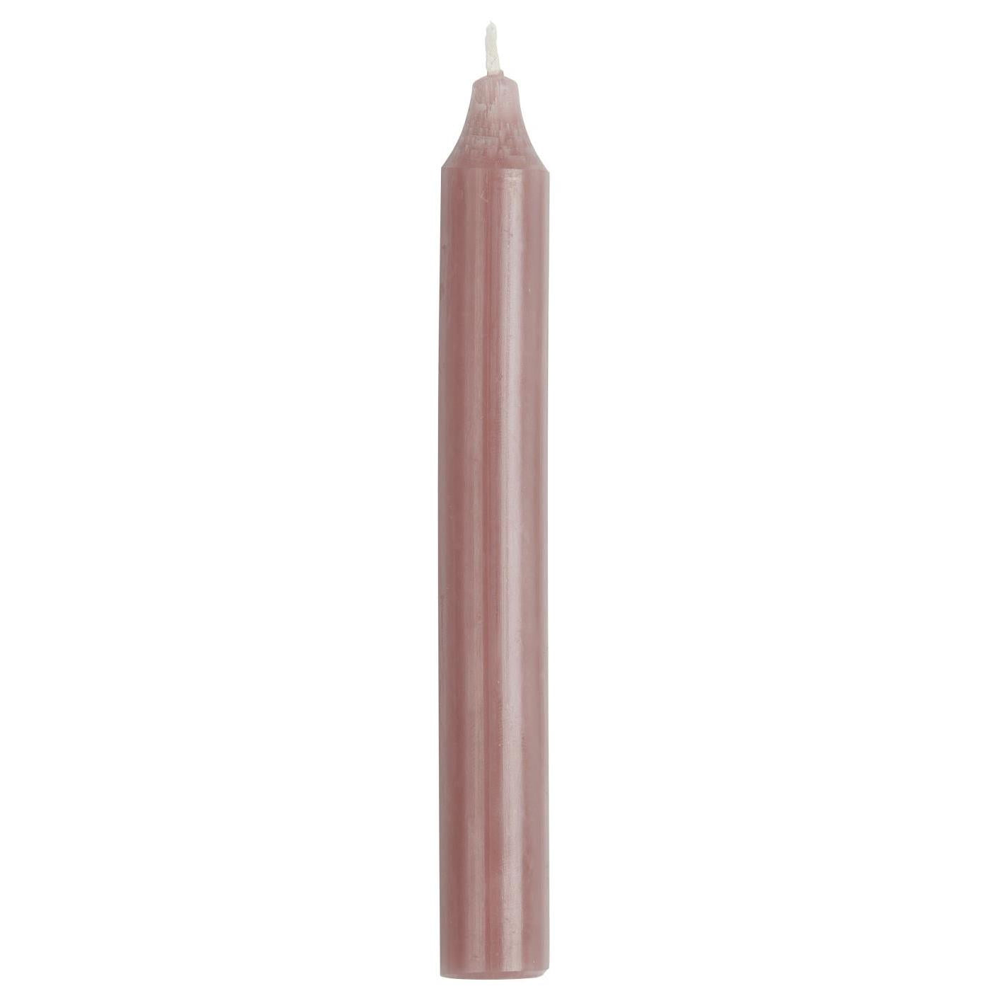 STABKERZE 18cm rustikal verschiedene Farben