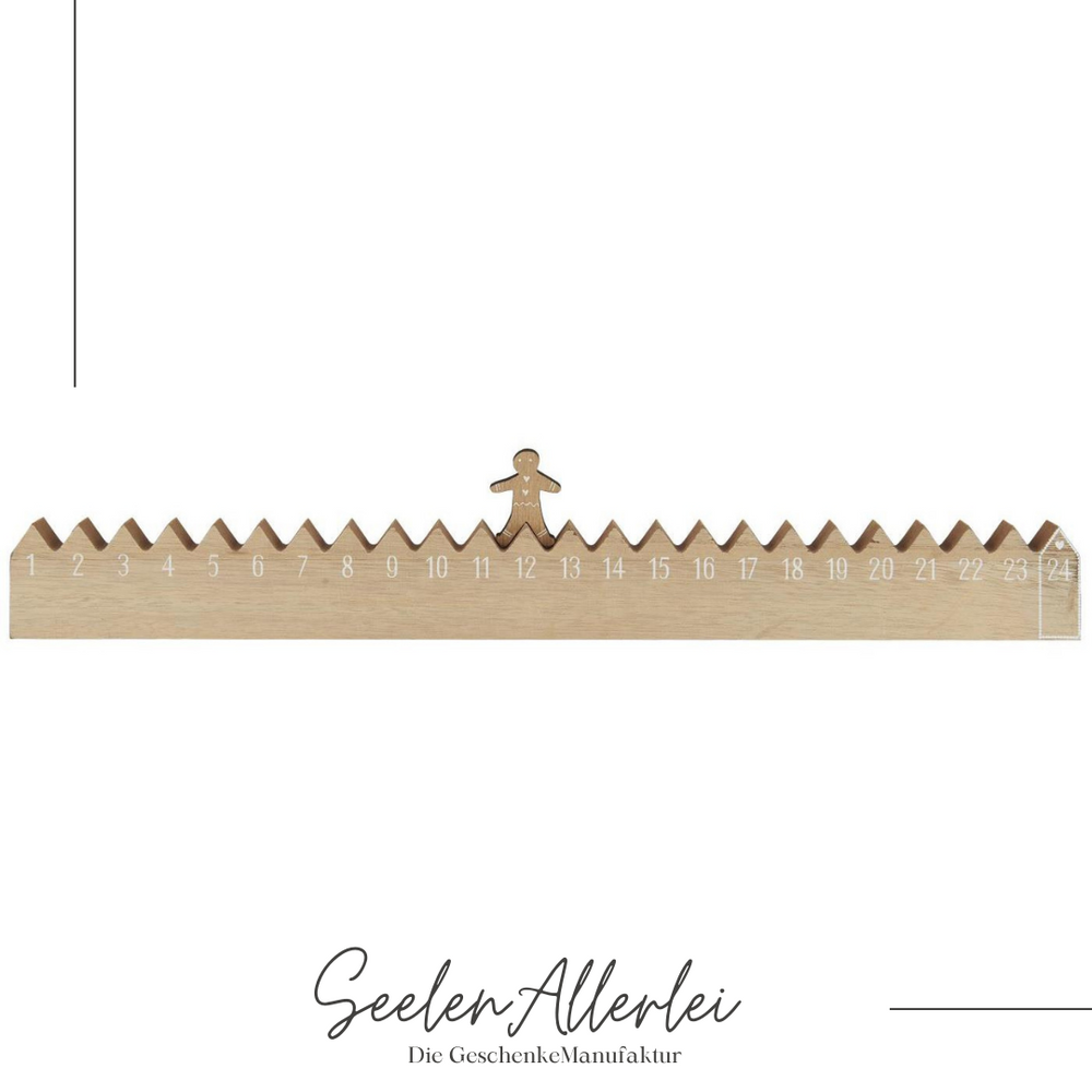 Adventskalender mit laufendem Lebkuchenmann von IBlaursen