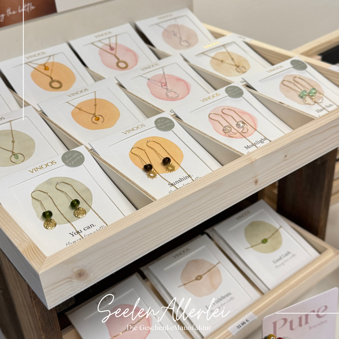 VINOOS Schmuckkollektion aus Weinglas - HALSKETTE SONNE