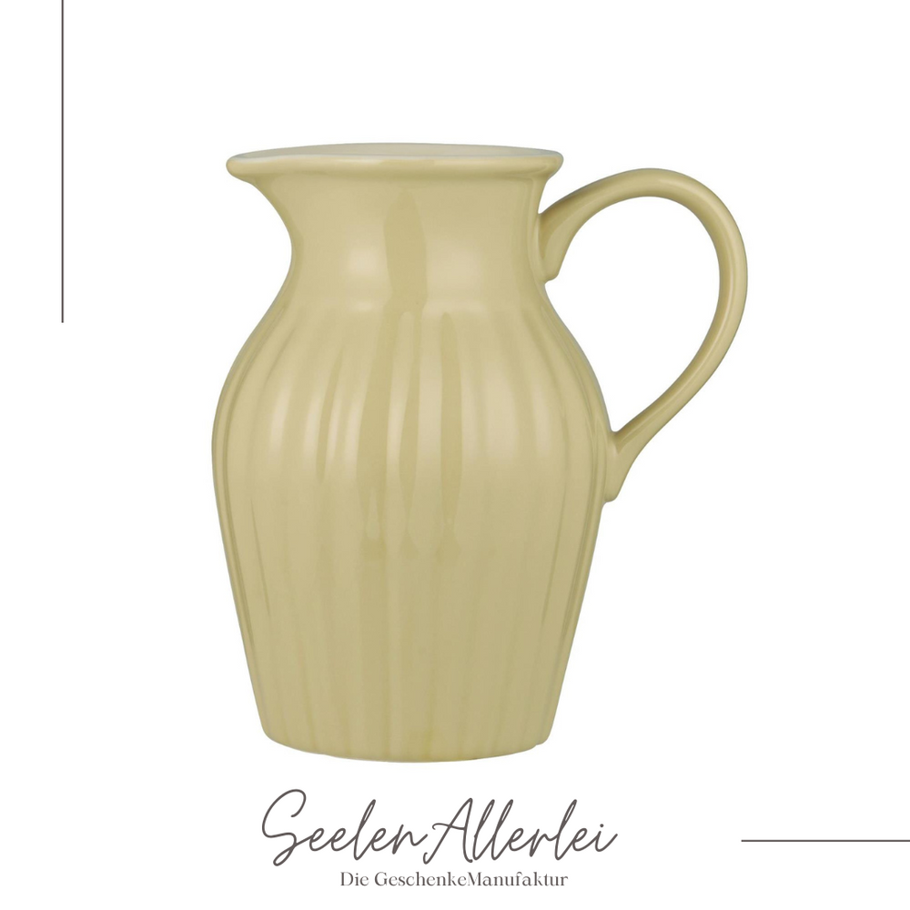 Keramik Kanne Mynte Butter Cream beige creme Farbe IB Laursen Vintage Design