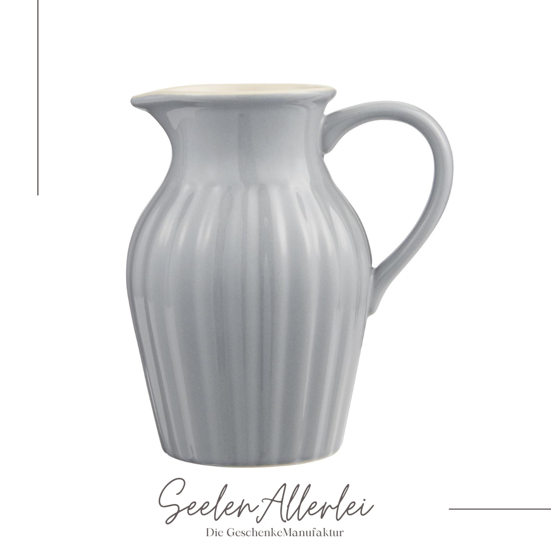 Keramik Kanne Mynte French Grey grau elegant IB Laursen moderne Küche