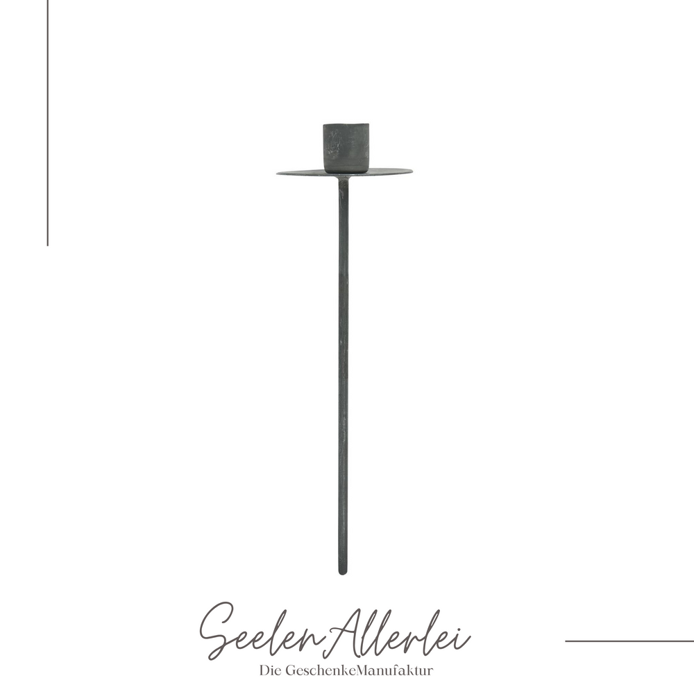 Produktfoto von der zinkvariante des Kerzenspieß für dünne Stabkerzen von IB Laursen